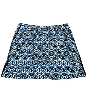 Golftini Geometric Blue and Black Women's Skirt/Skort “Flirtini”- Sz 6